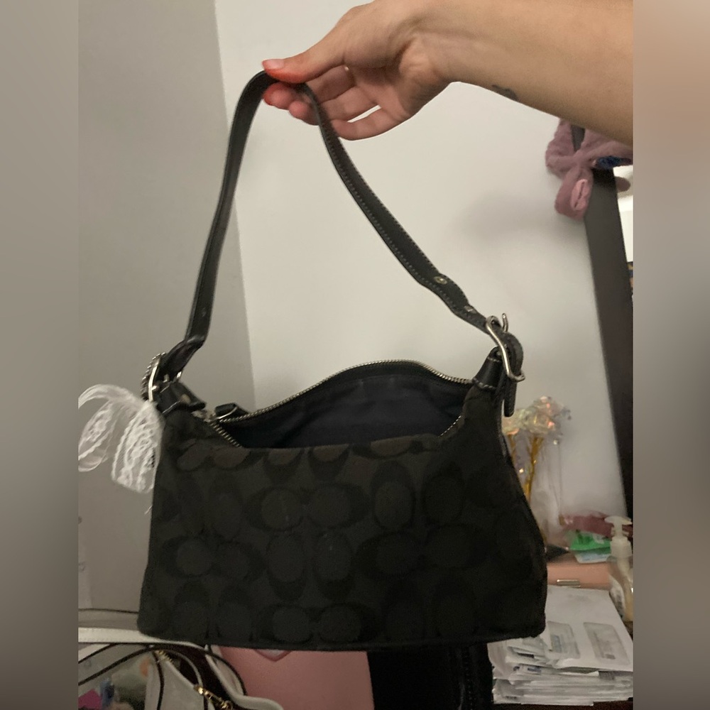 Coach Black Signature Shoulder Bag